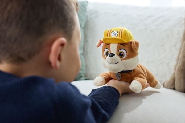 Paw Patrol pehmolakki ja kaulus 20 cm - Rubble