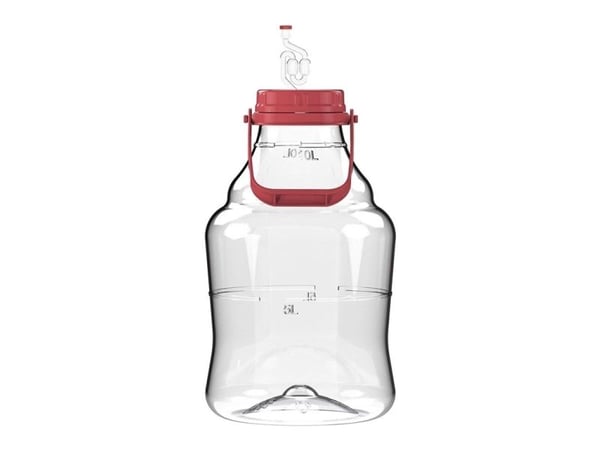 Sourcing UNBREAKABLE DEMIJOHN 10L med handtag/airlocks
