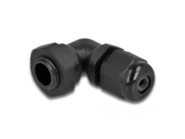 DeLOCK 60292, Musta, Muovi, 1 kpl, Kulmikas, PG7, 8 mm