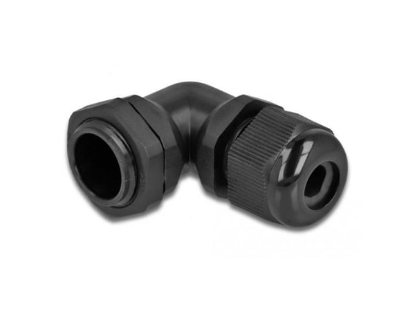 DeLOCK 60296, Musta, Muovi, 1 kpl, Kulmikas, PG11, 8 mm