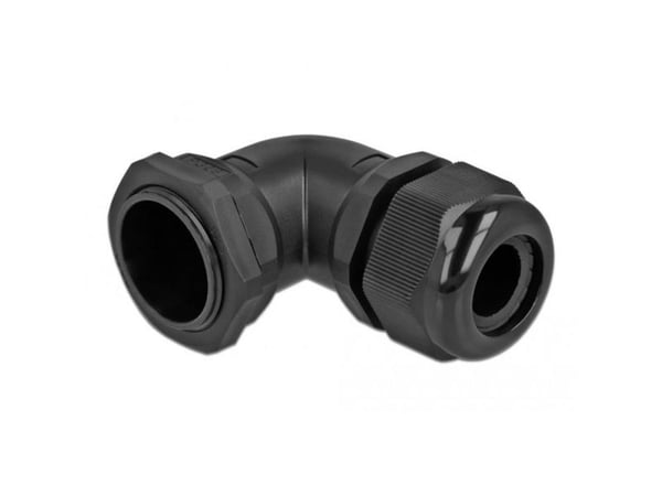 DeLOCK 60337, Musta, Muovi, 1 kpl, Kulmikas, PG29, 1,1 cm
