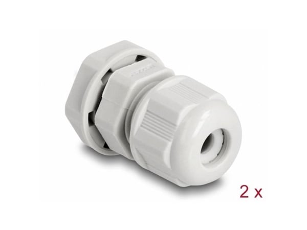 DeLOCK 60468, Harmaa, Polyamidi, 2 kpl, M12, 8 mm, 1,65 cm