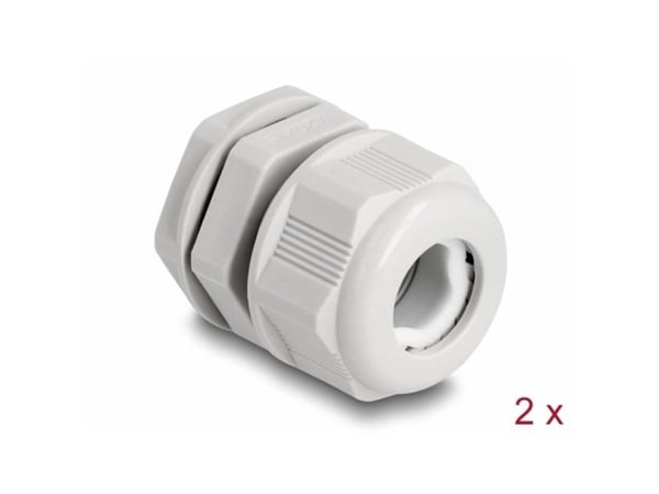 DeLOCK 60472, Harmaa, Polyamidi, 2 kpl, M20, 9 mm, 3 cm