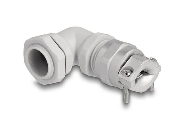 DeLOCK 60594, Grå, Plast, 1 st, Vinklad, PG11, 9 mm