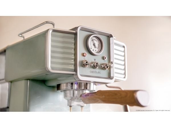 Cecotec Power Espresso 20 Tradizionale, Espressomaskin, 1,5 l, 1350 W, Rustfritt stål