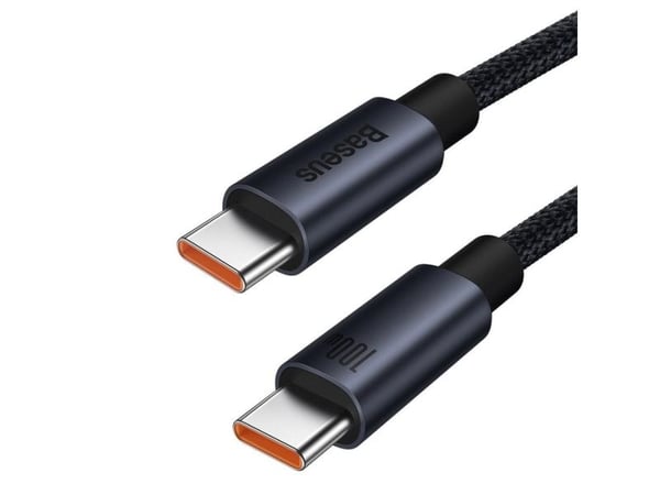 Baseus Cafule, 1 m, USB C, USB C, 480 Mbit/s, Sort, Grå