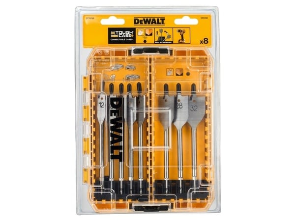 DeWalt DT70750 puuporasarja; 12-32 mm; 8 kpl.