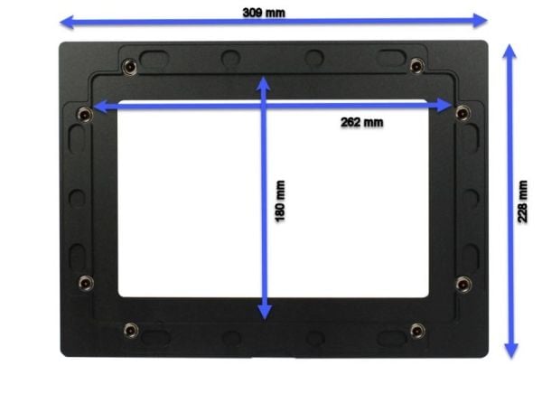 ALLNET ALLTCOVER10NWV1, Bezel, ALLNET, Hvit, 25,4 cm (10"), 1 stykker, 309 mm