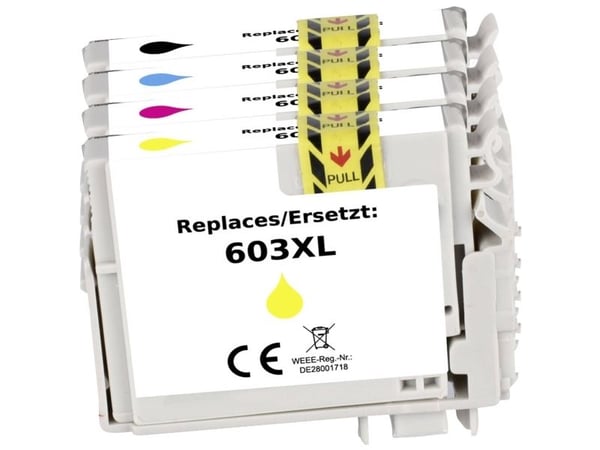 Renkforce RF-5655902, Sort, Cyan, Fiolblå, Gult, 4 stykker, 150 sider, 130 sider, Kombinasjonspakke
