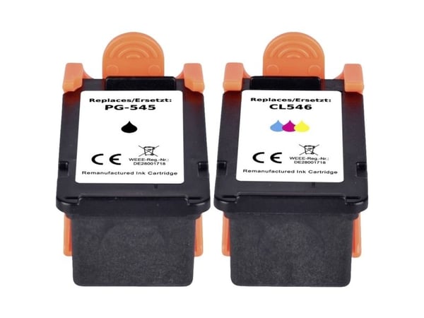 Renkforce blekkkombipakke erstatter Canon PG-545, CL-546-kompatibel kombinasjonspakke svart, cyan, magenta, gul RF-I-C-PG545CL546 RF-5628896 (RF-56...