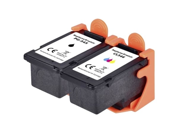 Renkforce blekkkombipakke erstatter Canon PG-545, CL-546-kompatibel kombinasjonspakke svart, cyan, magenta, gul RF-I-C-PG545CL546 RF-5628896 (RF-56...