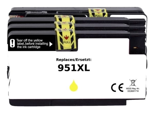 Renkforce RF-5705448, Høyt (XL) utbytte, Svart, Cyan, Fiolblå, Gult, 4 stykker, 2300 sider, 1500 sider, Kombinasjonspakke