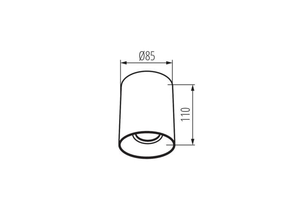 Kanlux Armatur Riti Gu10 B/G 220V 25W