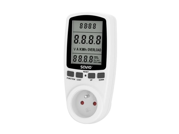 Savio AE-01, Svart, Vit, 3680 - 3680 W, Plast, LCD, Kina, 76 mm