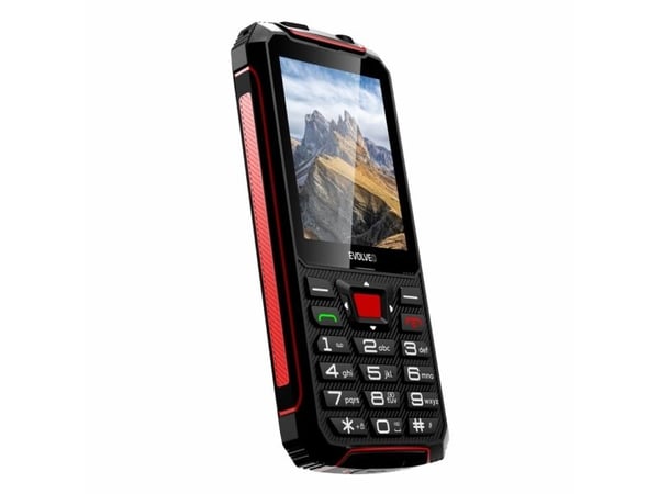 Evolveo StrongPhone SPW4RD, Perusmalli, Kaksois-SIM, 7,11 cm (2.8"), 2 MP, 2500 mAh, musta, Punainen