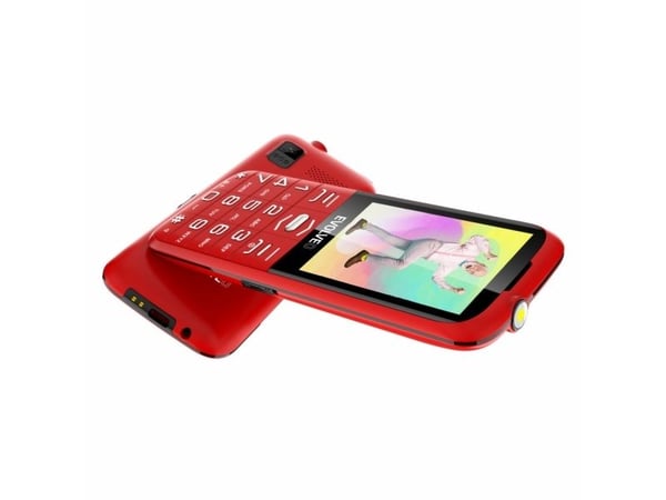 Evolveo EasyPhone 8595683203548, Perusmalli, Kaksois-SIM, 7,11 cm (2.8"), 0,3 MP, 1700 mAh, Punainen