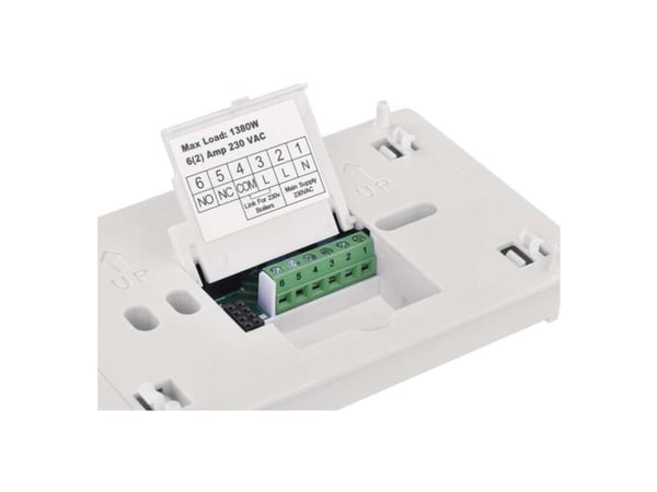 Emos P56201, Digital termostat, Room, AC, 802.11b, 802.11g, Wi-Fi 4 (802.11n), 2,4 GHz, Hvit