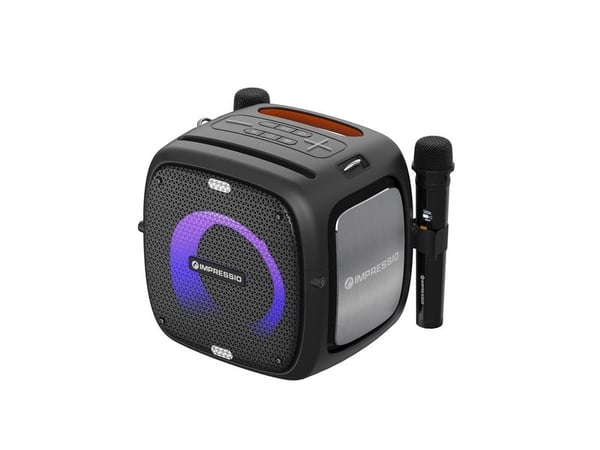 C-TECH Impressio Qubis, 80 W, 15 - 18000 Hz, 4 O, Trådløs, USB Type-C, Stereo bærbar høyttaler