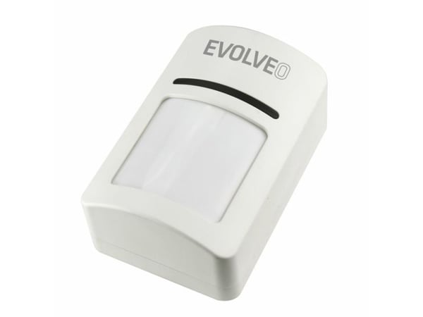 Evolveo ACSPIRTS1, Seinä, 802.11b, 802.11g, Wi-Fi 4 (802.11n), 2,4 GHz, Valkoinen, 110°, Passiivinen infrapunasensori