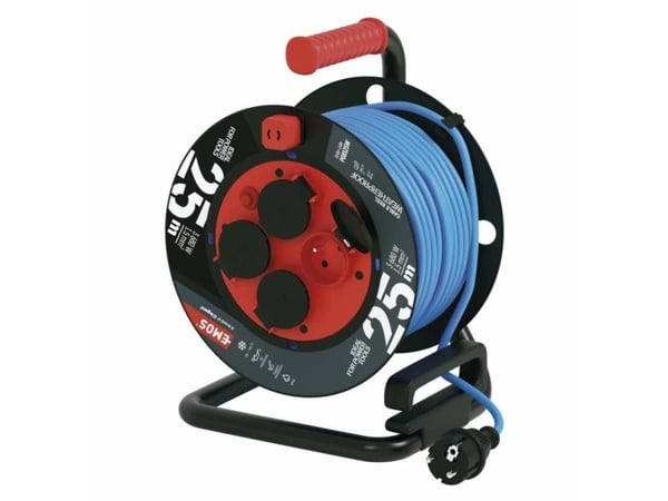 Emos P08525W, 4 AC-utganger, Type C, 230 V, 3680 W, 16 A, 1,5 mm²