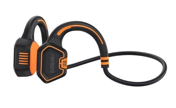 Evolveo BoneSwim MP3, Trådløs, Idretter, 29 g, Hodesett, Sort, Oransje