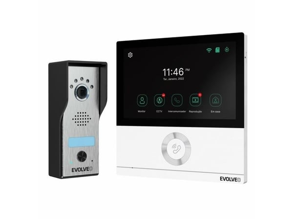 Evolveo EVOLVEO DoorPhone AHD7, kodin WiFi-videopuhelinsarja portin tai oven ohjauksella valkoinen näyttö Evolveo EVOLVEO DoorPhone AHD7, kodin WiFi-videopuhelinsarja portin tai oven ohjauksella valkoinen näyttö