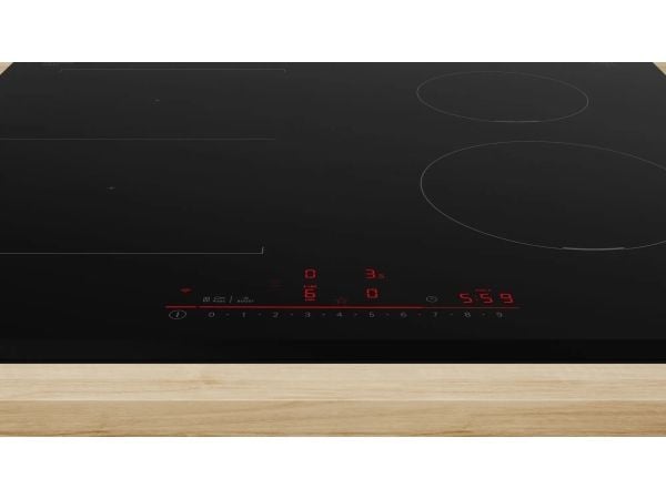 Bosch Serie 6 PVS631HB1E, Sort, Innebygget, 60 cm, Sonebasert induksjon, Keramisk, 4 zone(s)
