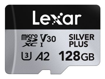 Lexar Professional SILVER PLUS, 128 GB, MicroSDXC, Klasse 3, UHS-I, 205 MB/s, 150 MB/s