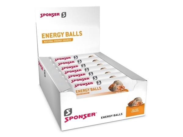 Snack SPONSER ENERGY BALLS Salted Caramel (eske 18stk x 45g) (NY 2025)