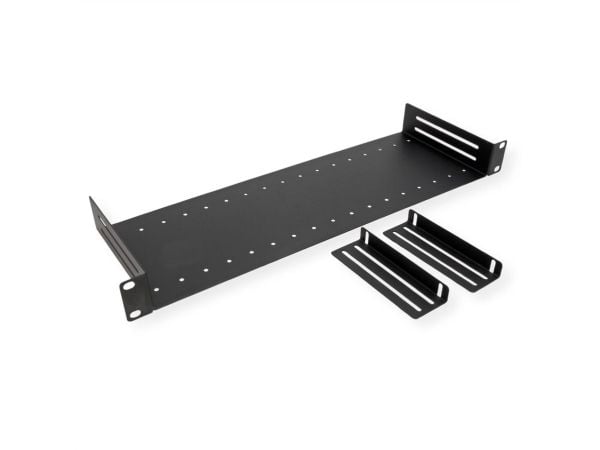 VALUE 19" hylle med 2 justerbare skillevegger, 1 U, svart (26.99.0341)