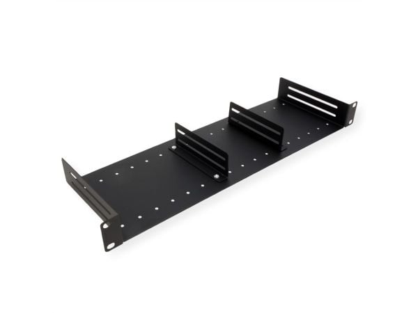 VALUE 19" hylle med 2 justerbare skillevegger, 1 U, svart (26.99.0341)