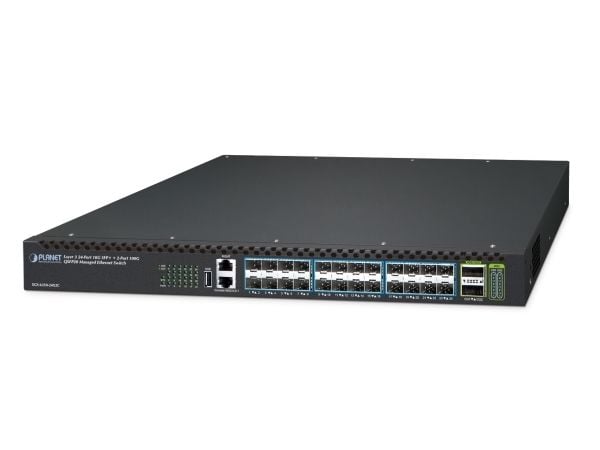 PLANET XGS-6350-24X2C verkkolinkit Hallittu L3 Gigabit Ethernet (10/100/1000) 1U Musta