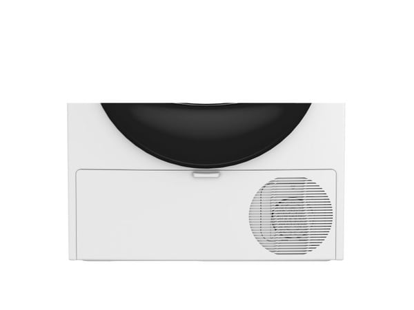 Beko BM3T38230W, Frittstående, Frontmatet, Varme pumpe, Hvit, Rotasjon, Berøringskontroll, Riktig/Høyre