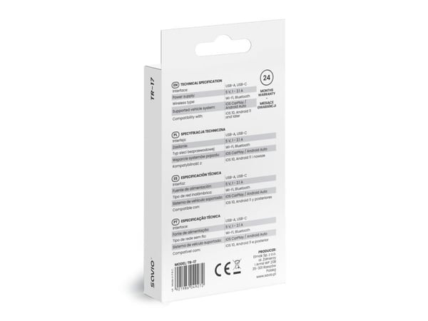 Savio TR-17 trådløs USB lydsender Svart
