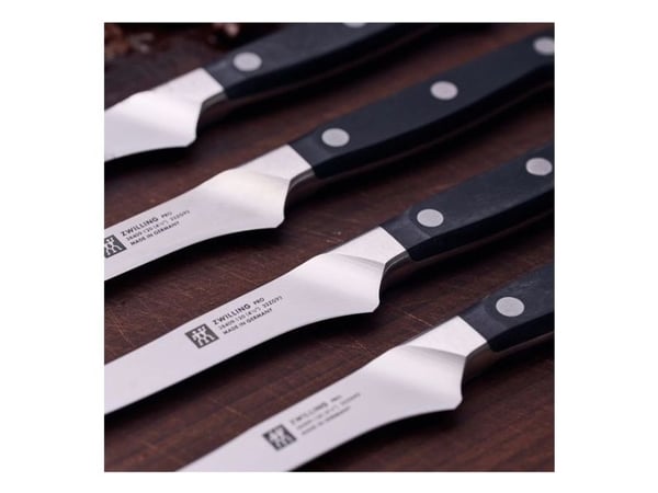 ZWILLING Pro, Veitsisetti, Ruostumaton teräs, Muovi, musta, 4 kpl