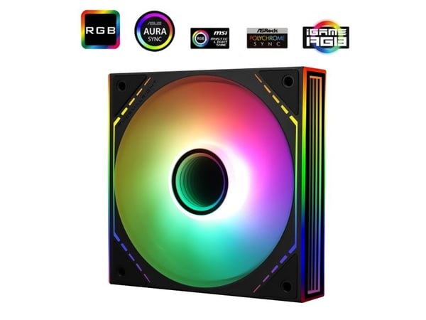 Thermalright TL-M12-S PWM ARGB Black (120 mm) (svart) vifte