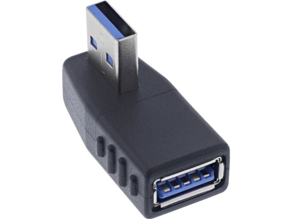 InLine USB 3.2 Gen.1 -sovitin pistoke A pistorasiaan A 270° kulmassa (35300U)