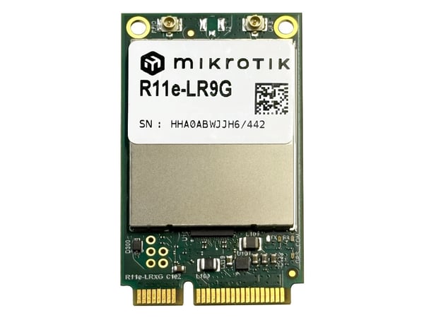 Mikrotik R11e-LR9G, Intern, Koblet med ledninger (ikke trådløs), Mini PCI Express, LoRaWAN, Grønn, Metallisk