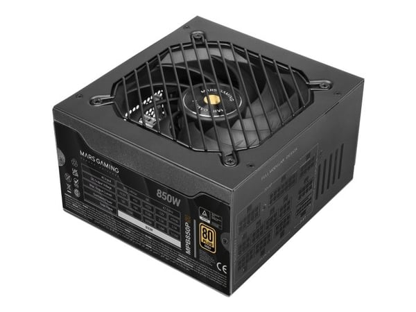 Mars Gaming MPB850PSI, 850 W, 200 - 240 V, 47 - 63 Hz, 8 A, Aktiv, 120 W