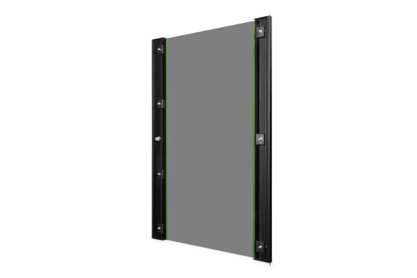 Digitus DN-19-D-20-U-SW, Dør, Glass, Metall, Svart, 1 stykker, 6 kg