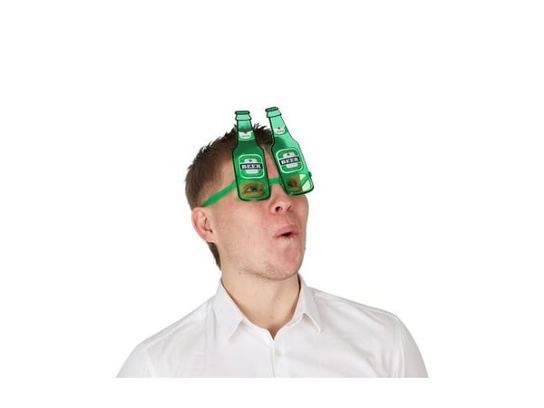 Gröna ölflasksglasögon