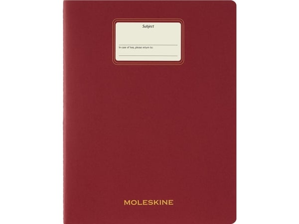 Student cahier blank XXL röd