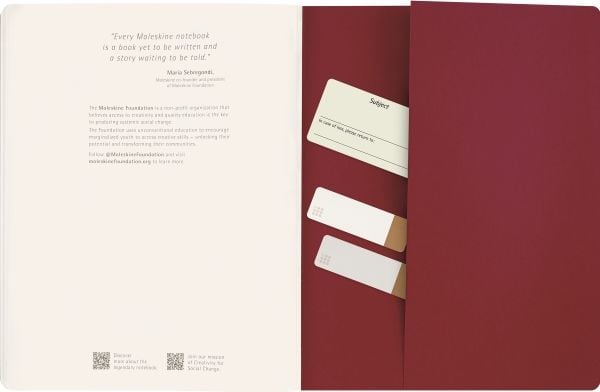 Student cahier blank XXL röd