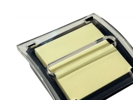 Dispenser Z-notesblok 76x76 100 ark Pastel Gul