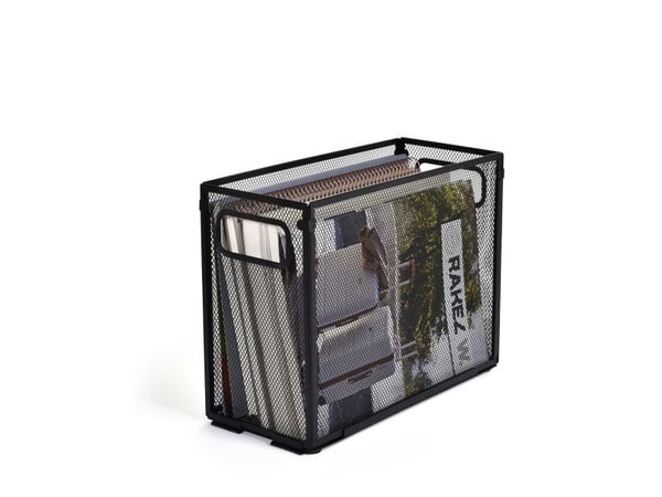 Tidnings- & papersamlare MESH svart