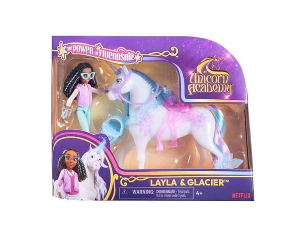 Unicorn Academy Doll & Unicorn V2 -Layla & Glacier