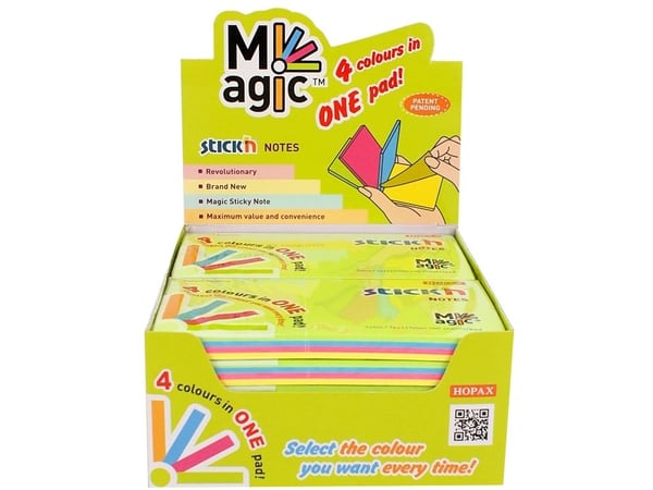 Stick'n Magic Pad 76 x 127 mm neon mix