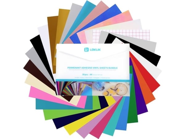 Loklik permanent vinyl materialsett designsæt
