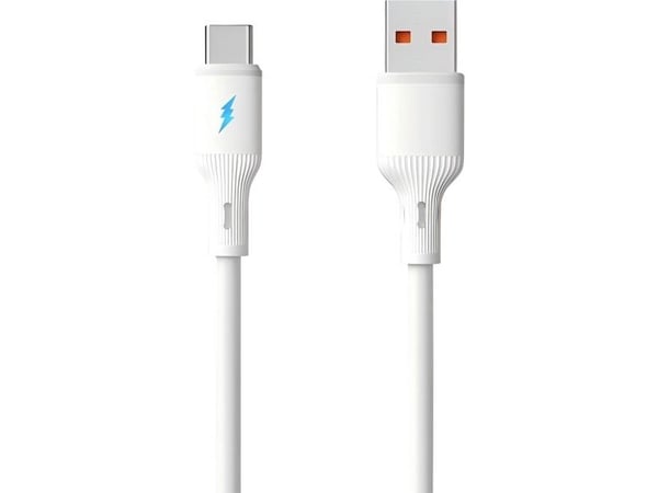 Akyga USB-C-kabel USB-A til USB-C 1,8 m hvit AK-USB-60