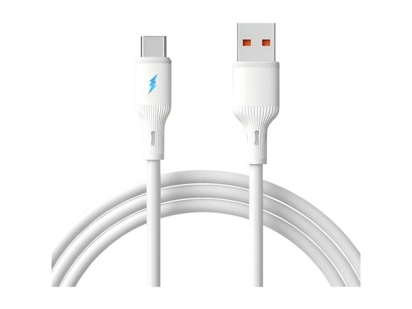 Akyga USB-C-kaapeli USB-A urosliitin, USB-C®-liitin 1 m Valkoinen AK-USB-59